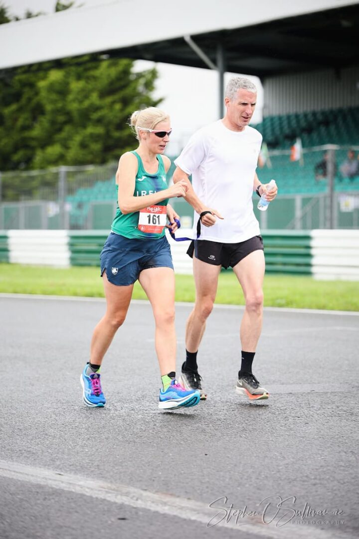 Ultra Runner Sinead Kane with Guide Runner