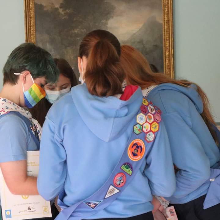 A group of girl guides